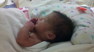 Two weeks old, and still two months short!